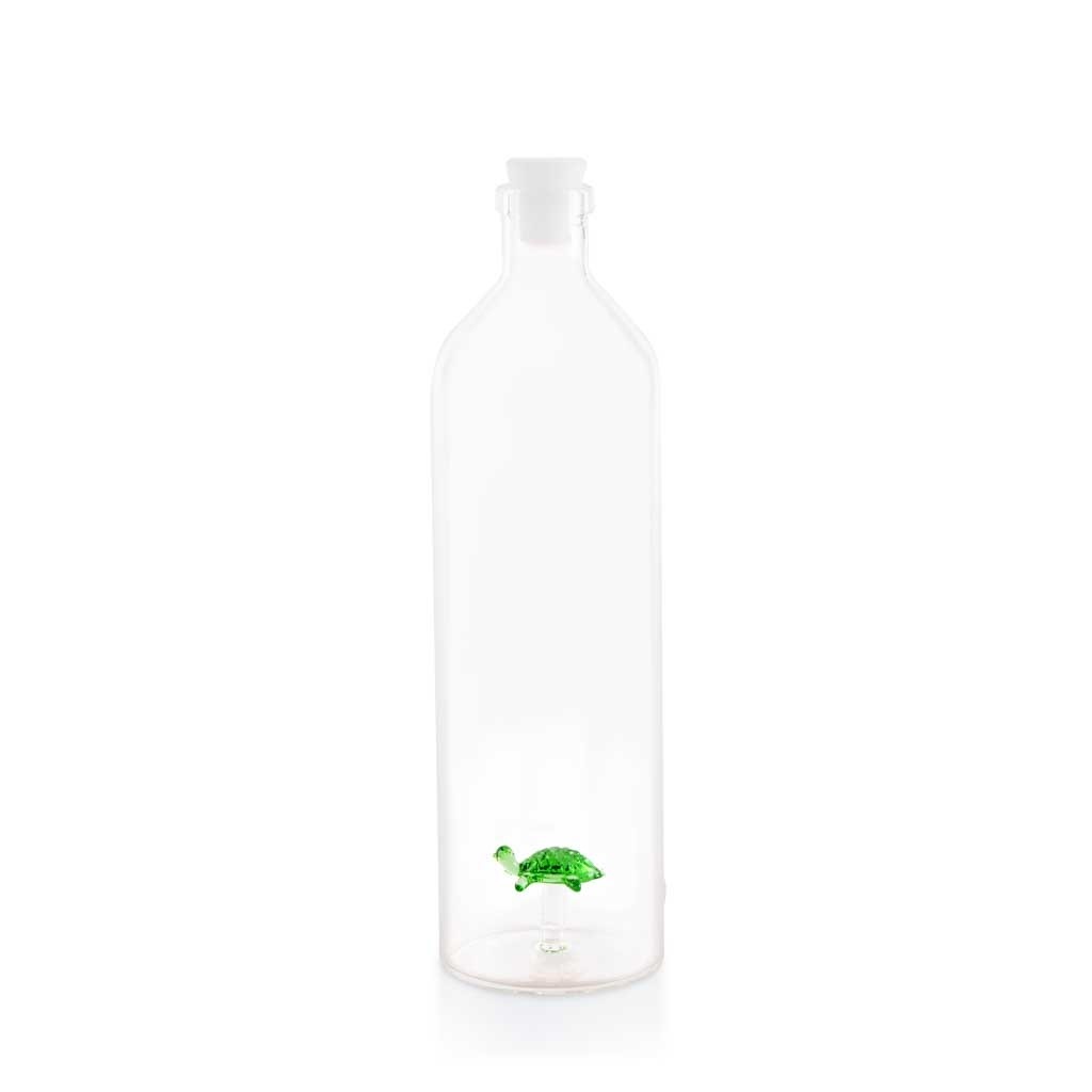 Balvi bottiglia acqua vetro borosilicato Turtle L. 1,2